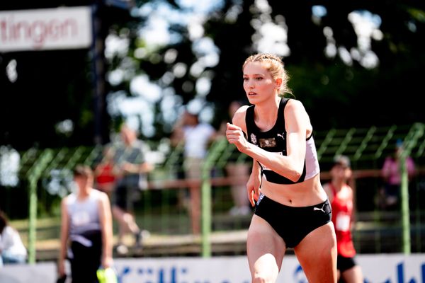 Imke Onnen (Hannover 96) im Hochsprung am 03.07.2022 waehrend den NLV+BLV Leichtathletik-Landesmeisterschaften im Jahnstadion in Goettingen (Tag 1)